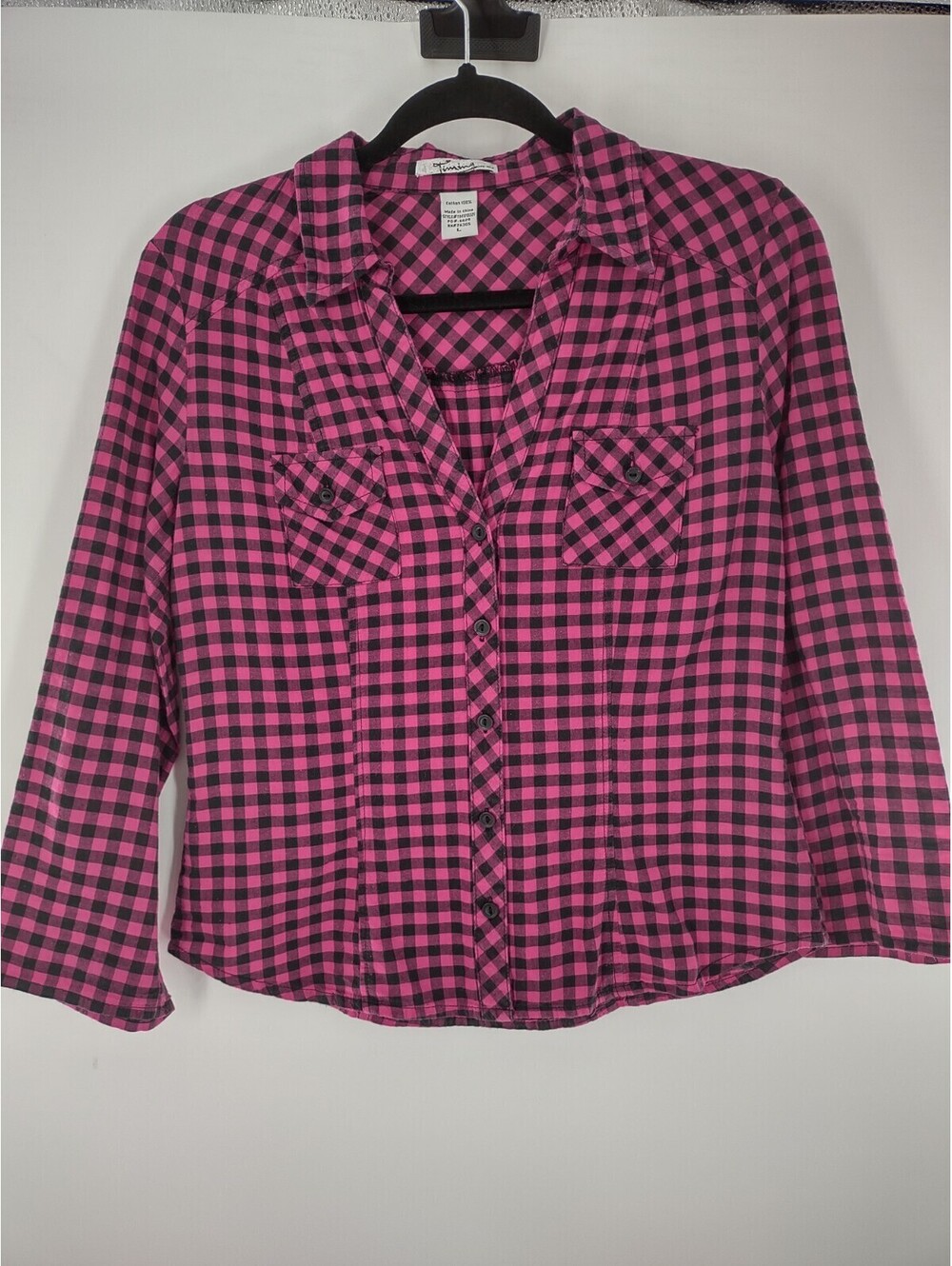 Timing Women's L Blouse Check 017